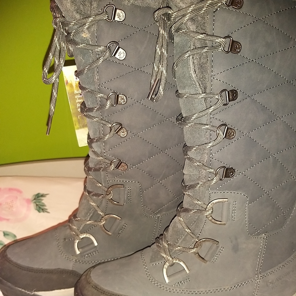 BEARPAW Women Isabella Leather Winter Boots NEW